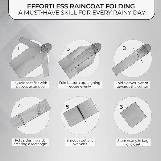 Robustt Unisex Raincoat With Hood - Transparent (Pack of 1) | Waterproof Rain Poncho | EVA Material | Reusable | Lightweight | Fashionable | Universal Size | Raincoat for Men and Women