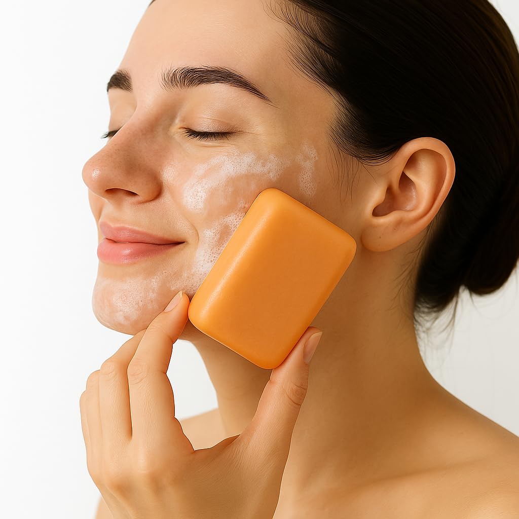 Skincare Sinche Body Whitening Soap Bar | Kojic Acid Bar for Removing Body DeTan & Skin Lightening, Glow Enhancing | Suitable for All Skin Types | For Men & Women (Pack 2)